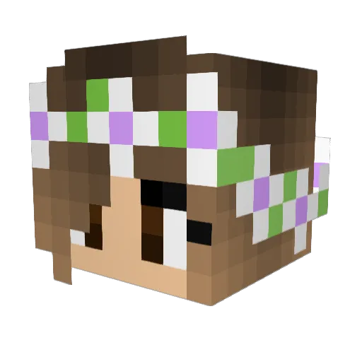 PangCraft Minecraft avatar head, 3D render