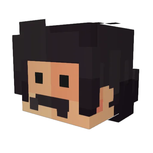 PangerangFTW Minecraft avatar head, 3D render