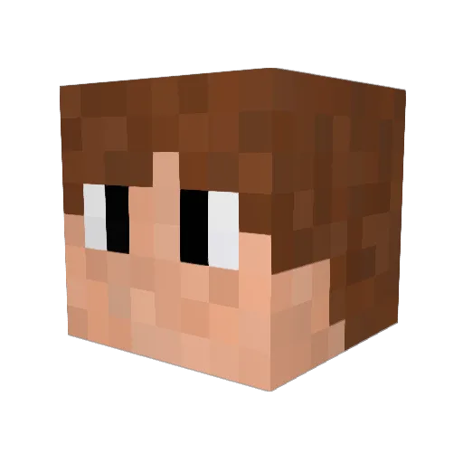 Panguao Minecraft avatar head, 3D render