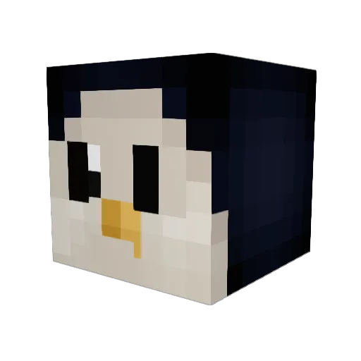 Pangweenee Minecraft avatar head, 3D render