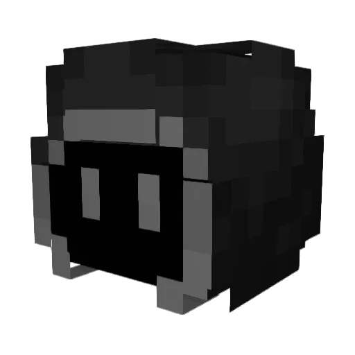 Panic474 Minecraft avatar head, 3D render