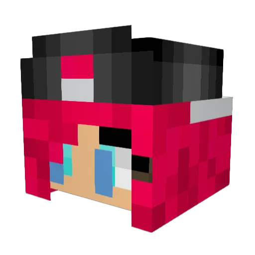 PanicAnnie Minecraft avatar head, 3D render