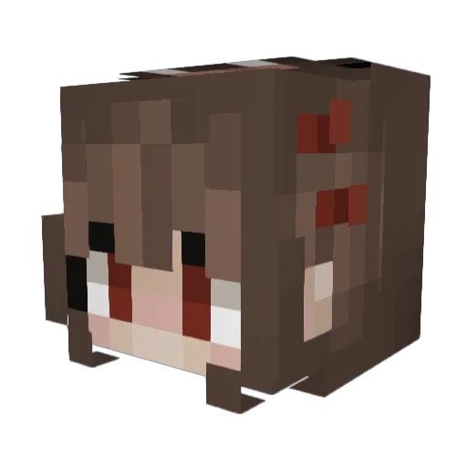 PanicPlay Minecraft avatar head, 3D render