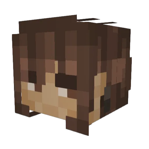 PanicSvvitch Minecraft avatar head, 3D render