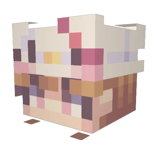 Panic_Found Minecraft avatar head, 3D render