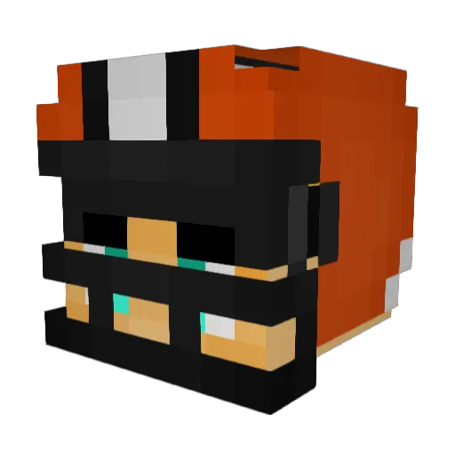 Panicam1 Minecraft avatar head, 3D render