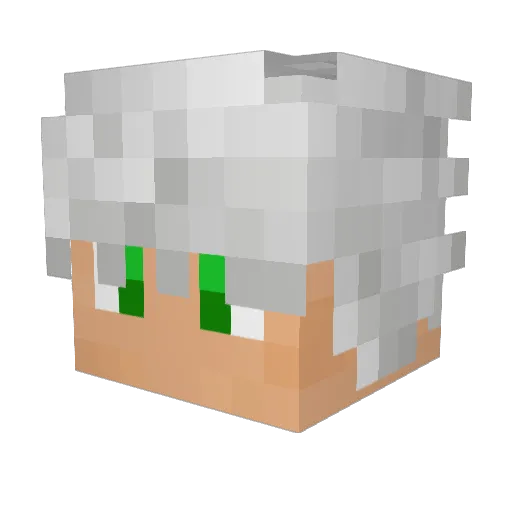 PanicoBR Minecraft avatar head, 3D render