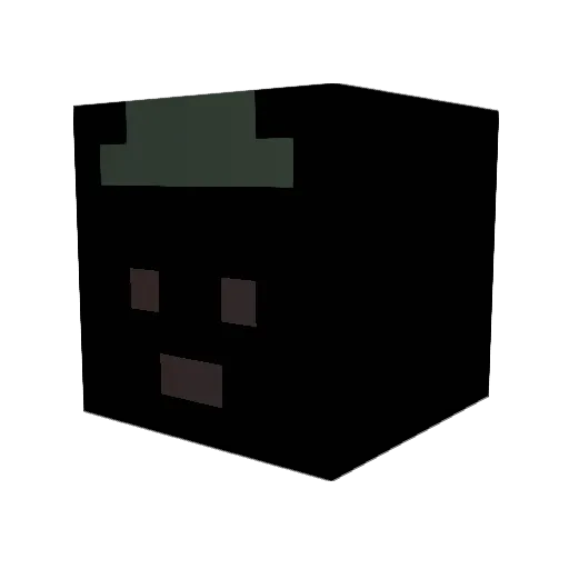 Panika1 Minecraft avatar head, 3D render