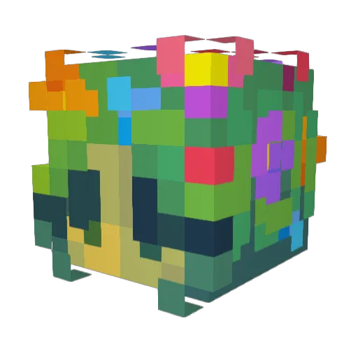 Panilani Minecraft avatar head, 3D render