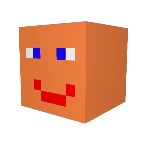 Pank42 Minecraft avatar head, 3D render