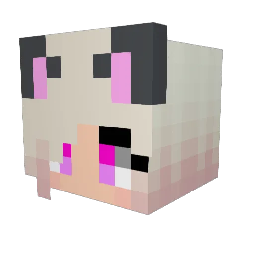 PankaHun Minecraft avatar head, 3D render