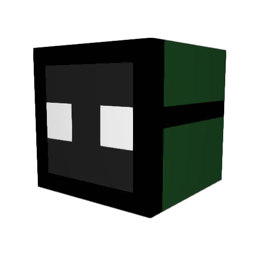 PankakePenguano Minecraft avatar head, 3D render