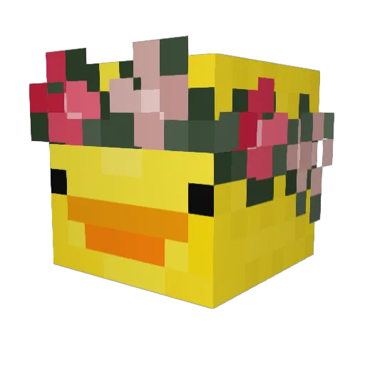 Pankopika Minecraft avatar head, 3D render