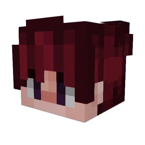 Pankosis Minecraft avatar head, 3D render