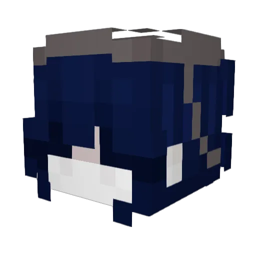 Pankypank Minecraft avatar head, 3D render