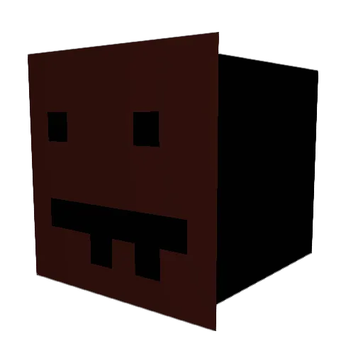 Pann300 Minecraft avatar head, 3D render