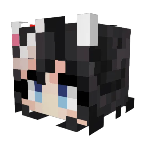 Pannapple Minecraft avatar head, 3D render