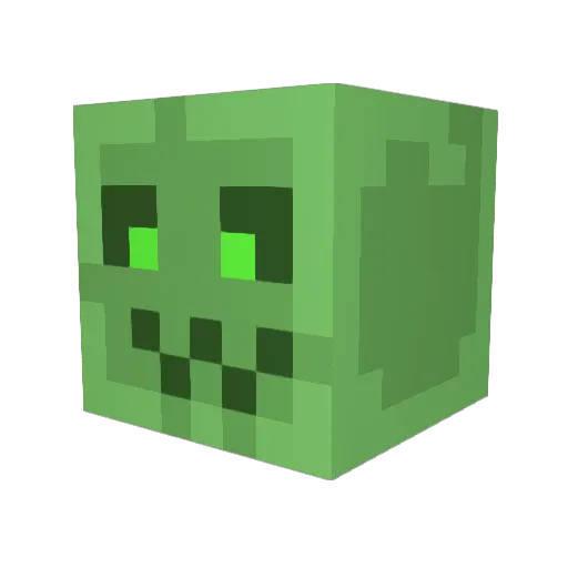 PannikAttk Minecraft avatar head, 3D render