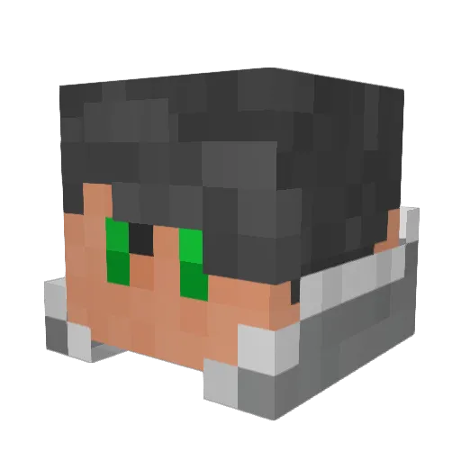 Panoire Minecraft avatar head, 3D render