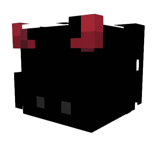 Panpak Minecraft avatar head, 3D render
