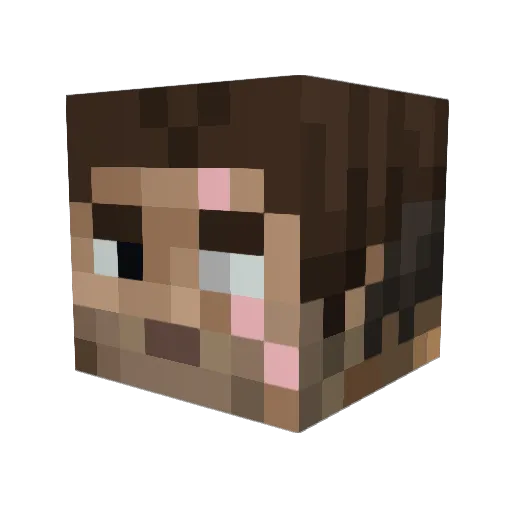 Panpiesel123 Minecraft avatar head, 3D render
