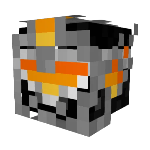 Panquat Minecraft avatar head, 3D render
