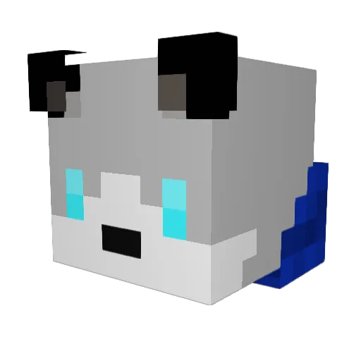 PansPT Minecraft avatar head, 3D render
