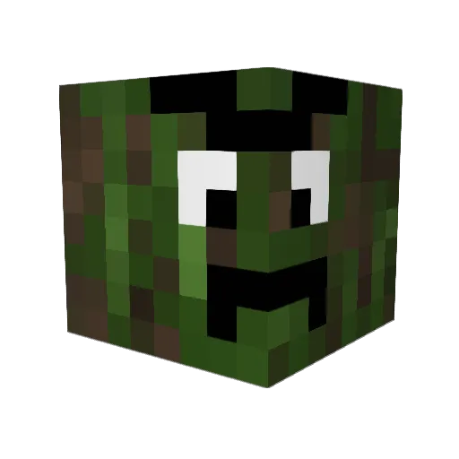 Pansensuppe Minecraft avatar head, 3D render