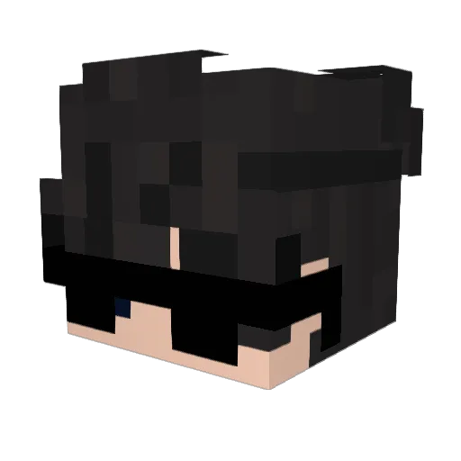 Pansito37 Minecraft avatar head, 3D render
