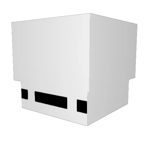 Panstrovski Minecraft avatar head, 3D render
