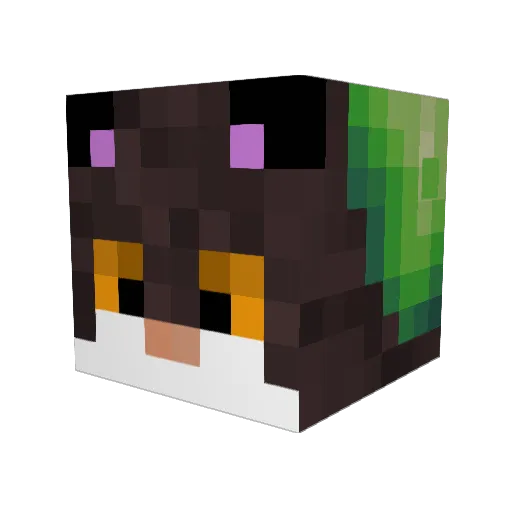 PantLoaf Minecraft avatar head, 3D render