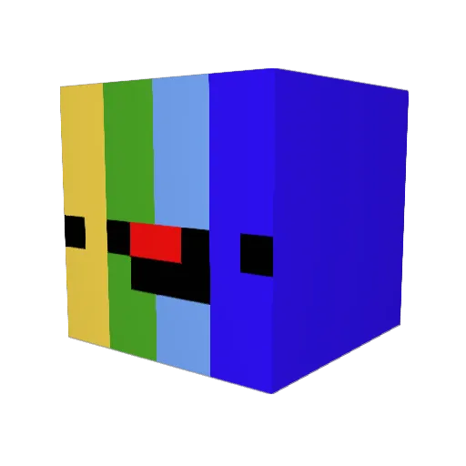 PantTent Minecraft avatar head, 3D render