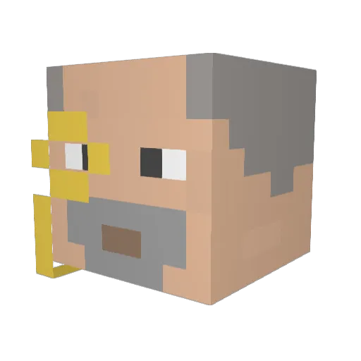 PantalaimonpanX Minecraft avatar head, 3D render