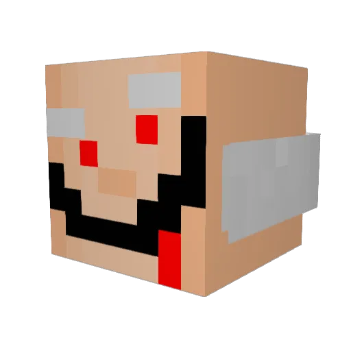 Pantera5641 Minecraft avatar head, 3D render