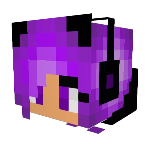 Pantera7 Minecraft avatar head, 3D render