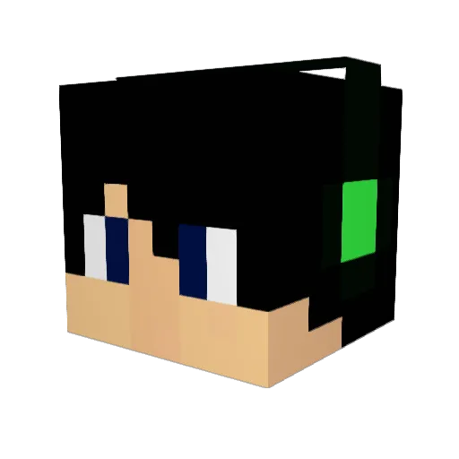 PanteraJR Minecraft avatar head, 3D render
