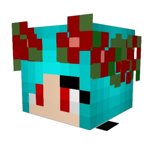 Pantera_Mel Minecraft avatar head, 3D render