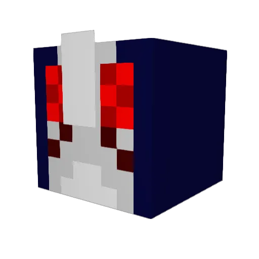 Panterhosen Minecraft avatar head, 3D render