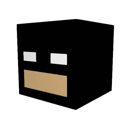 Panterror187 Minecraft avatar head, 3D render