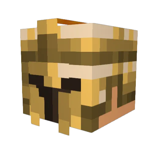 Panth3on Minecraft avatar head, 3D render
