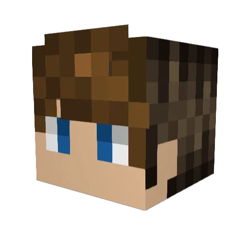 Panthares101 Minecraft avatar head, 3D render