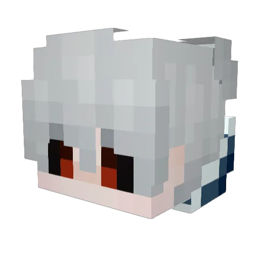 PantheeX Minecraft avatar head, 3D render