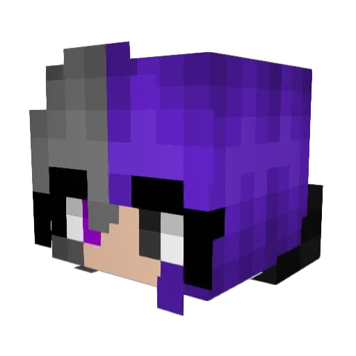 Pantheo Minecraft avatar head, 3D render