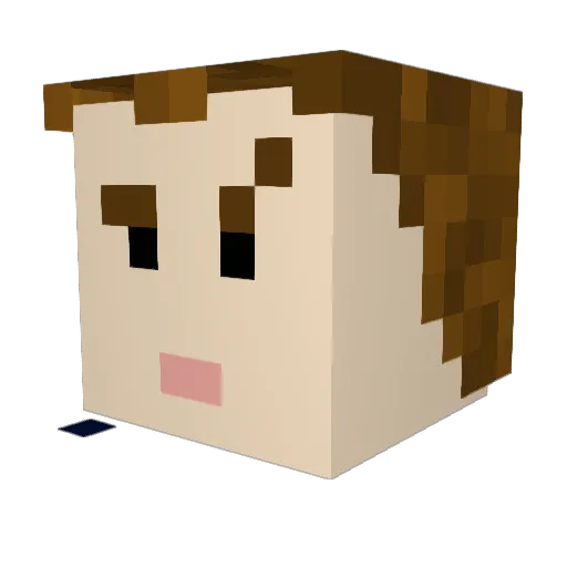 PantheonFPK Minecraft avatar head, 3D render