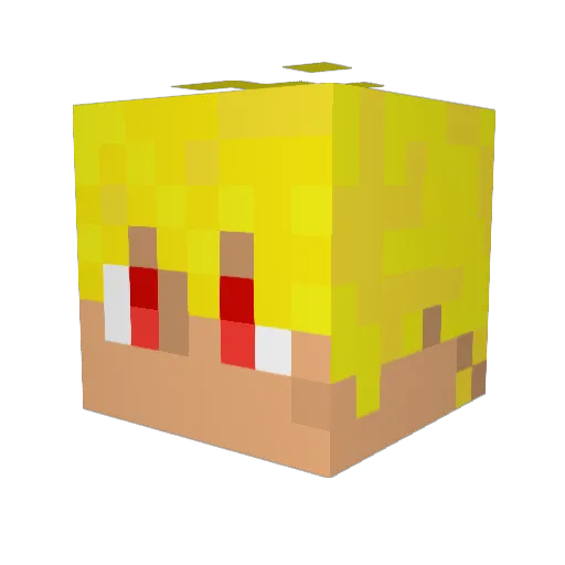 Panther610 Minecraft avatar head, 3D render