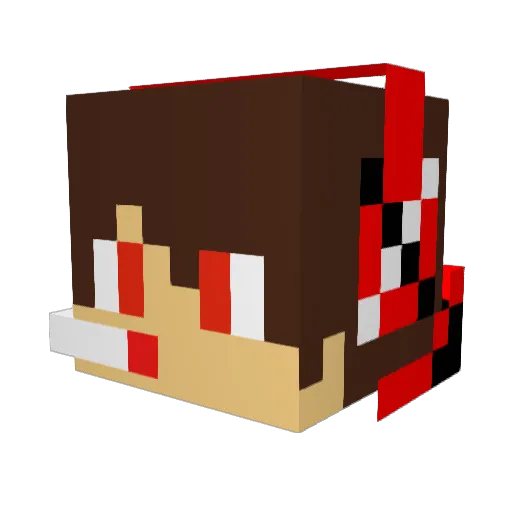 Panther778 Minecraft avatar head, 3D render