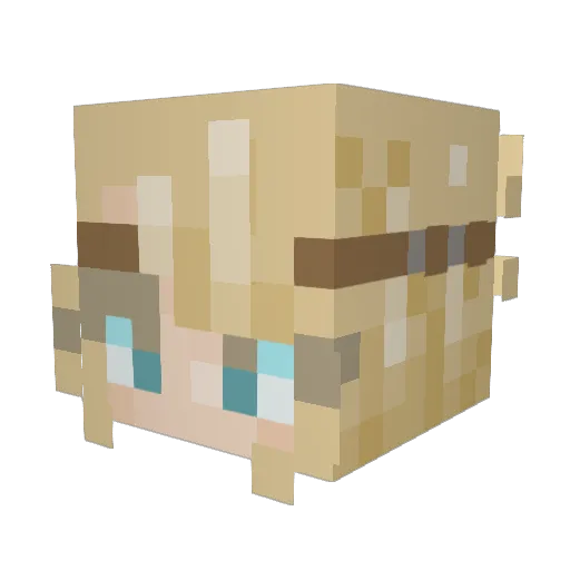 PantherFeral Minecraft avatar head, 3D render