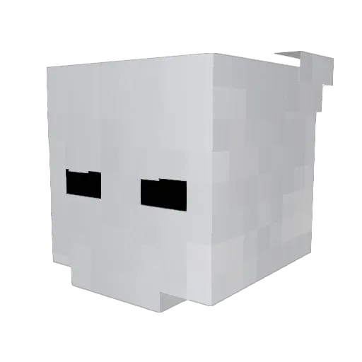 Panther_V Minecraft avatar head, 3D render