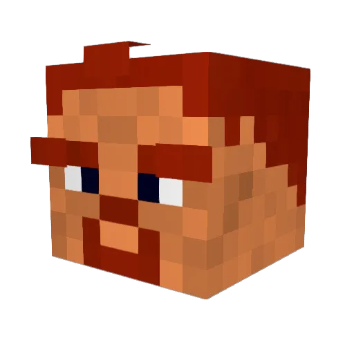 Pantherspots Minecraft avatar head, 3D render