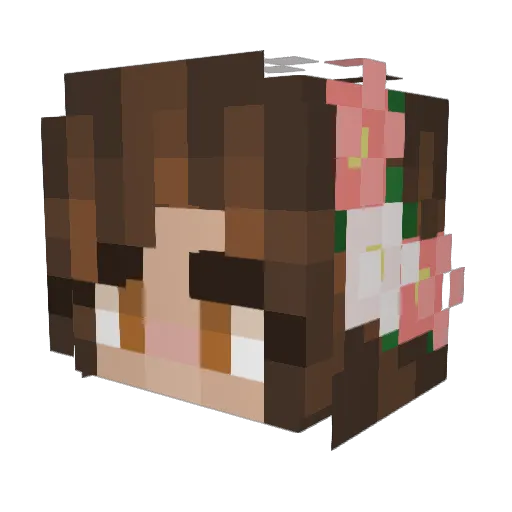 Panties15 Minecraft avatar head, 3D render